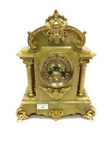 Lot 1494 - A VICTORIAN ORMOLU MANTEL CLOCK