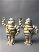 Lot 115 - A PAIR OF MICHELIN MAN MONEY BANKS AND A GRAMOPHONE