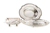 Lot 831 - A LOT OF SILVER AND OTHER DISHES