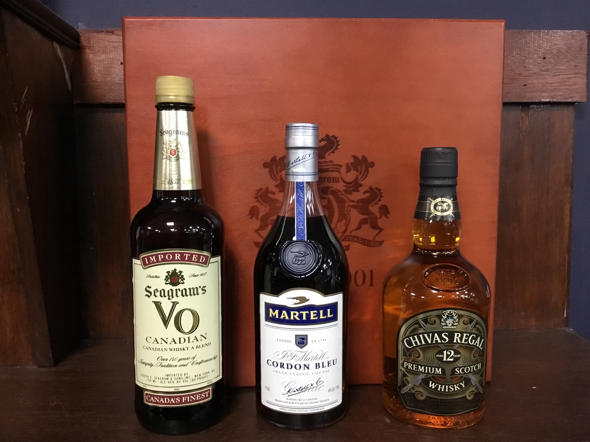 Lot 26 TWO SEAGRAM EMPLOYEE CELEBRATION BOXES