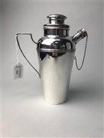 Lot 224 - A SILVER PLATED COCKTAIL SHAKER