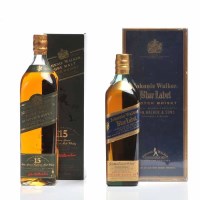 Lot 1142 - JOHNNIE WALKER BLUE LABEL Blended Scotch...