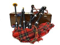Lot 1429 - A SET OF HIGHLAND BAGPIPES BY McLEOD, FORFAR