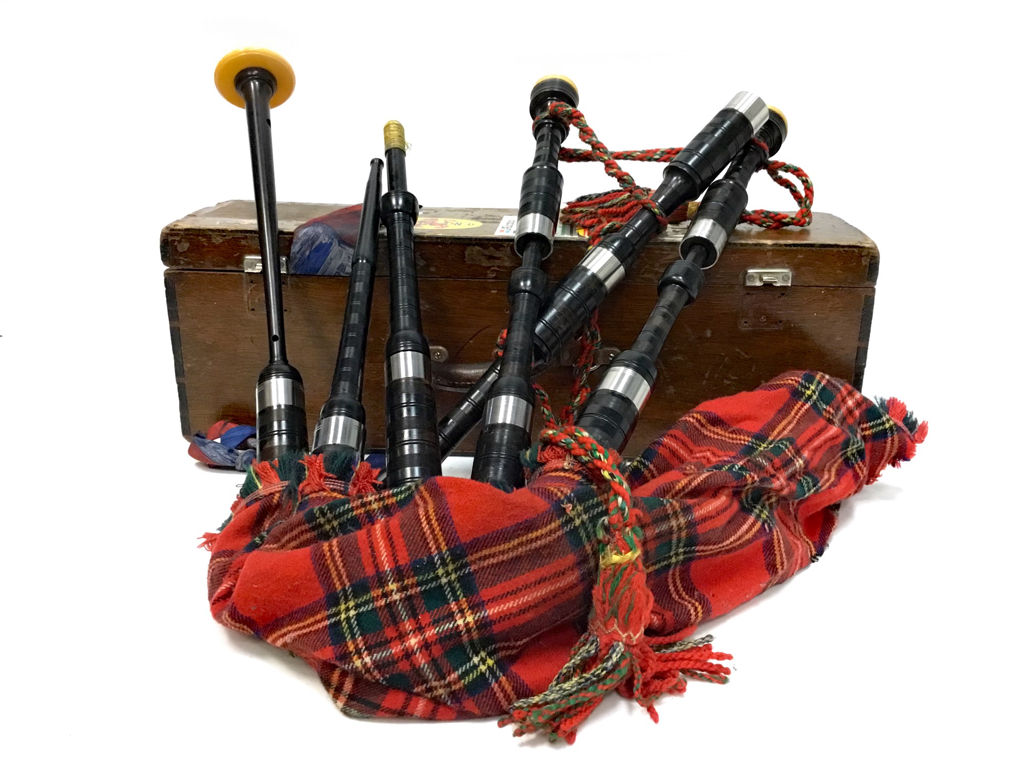 Lot 1429 - A SET OF HIGHLAND BAGPIPES BY McLEOD,