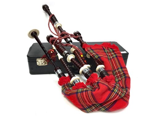 Lot 1499 - A SET OF HIGHLAND BAGPIPES