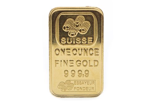 Lot 587 - A SUISSE FINE GOLD INGOT PENDANT