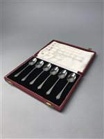 Lot 352 - A LOT OF TWO SETS OF SILVER SPOONS