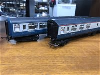 Lot 275 - A LOT OF VINTAGE MODEL TRAINS, CARRIAGES AND TRUCKS