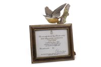 Lot 1207 - A ROYAL WORCESTER RED-BREASTED NUTHATCH AND OAK