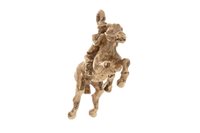 Lot 187 - A HORSE AND RIDER MOTIF CHARM