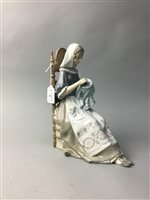 Lot 36 - A LLADRO FIGURE AND TWO NAO FIGURES