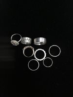 Lot 4 - A NORWEGIAN SILVER RING AND OTHER RINGS