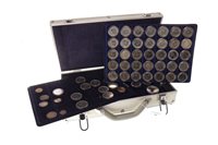 Lot 597 - A COLLECTION OF TWENTIETH CENTURY HALF CROWNS AND OTHER COINS