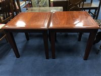Lot 145 - A PAIR OF LAMP TABLES