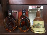 Lot 30 - DIMPLE 15 YEARS OLD, DIMPLE 12 YEARS OLD & A BELL'S DECANTER