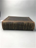 Lot 246 - A VICTORIAN FAMILY BIBLE