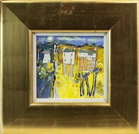 Lot 25 - YELLOW LANDSCAPE, AN ORIGINAL OIL BY CHARLES ANDERSON
