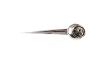 Lot 930 - A ROYAL ARTILLERY OFFICERS' SILVER MOUNTED SWAGGER CANE