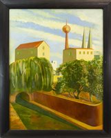 Lot 26 - AFTERNOON IN BERLIN, AN OIL ON CANVAS BY MARTIN KANE
