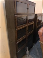 Lot 342 - A LOT OF TWO SECTIONAL BOOKCASES