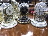 Lot 268 - A LOT OF ANNIVERSARY CLOCKS WITH DECORATIVE ITEMS