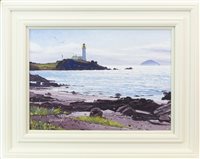 Lot 138 - TURNBERRY LIGHTHOUSE AND AILSA CRAIG, BY FRANK COLCLOUGH
