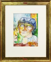 Lot 132 - BELLS A'FORE YE GO, A WATERCOLOUR BY JOHN BELLANY