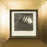 Lot 633 - BALLET, AN ETCHING BY HENRY RAYNER