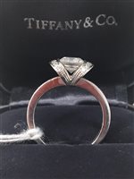 Lot 1 - A TIFFANY AND CO. DIAMOND RING