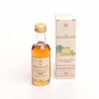 Lot 1274 - MACALLAN 26 YEARS OLD MINIATURE Highland...