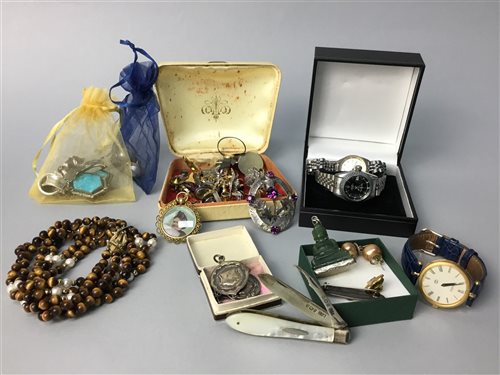 Lot 5 - AMENDMENT -  LOT OF COSTUME JEWELLERY INCLUDING SILVER ITEMS
