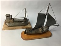 Lot 64 - A PAIR OF MODEL SHIPS BY ALAN JAMES