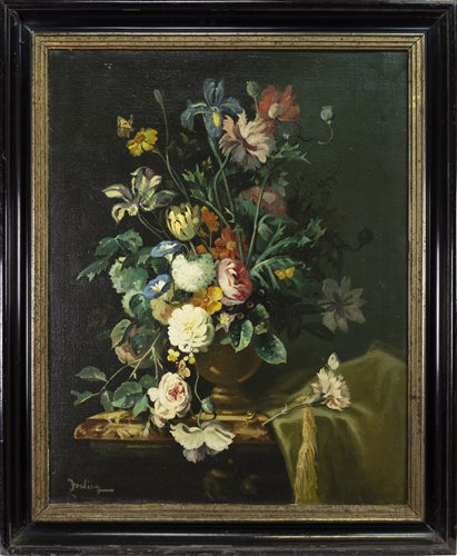 Lot 643 - STILL LIFE WITH FLOWERS