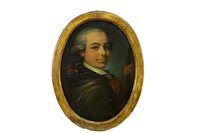 Lot 648 - A PAIR OF PORTRAITS IN OVAL FRAMES
