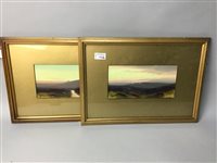 Lot 142 - A PAIR OF SCOTTISH LANDSCAPES IN WATERCOLOUR