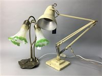 Lot 27 - A VINTAGE ANGLEPOISE LAMP AND ANOTHER LAMP