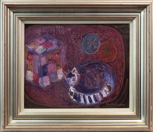 Lot 476 - CHRISTMAS CAT, BY RUTH WALKER