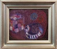 Lot 476 - CHRISTMAS CAT, BY RUTH WALKER