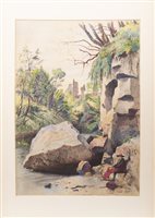 Lot 495 - FOLIO OF HANDPAINTED LITHOGRAPHS, VOLUME OF SKETCHES IN SCOTLAND BY SAMUEL DUNKINFIELD SWARBRECK
