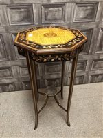 Lot 202 - AN OCTAGONAL INLAID TABLE