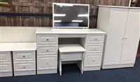 Lot 204 - A MODERN WHITE BEDROOM SUITE
