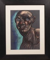 Lot 2165 - * PETER HOWSON OBE, HUNCHBACK II pastel on...