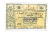 Lot 501 - A NORTH OF SCOTLAND BANK LIMITED £5 NOTE, 1934