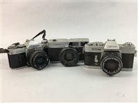 Lot 103 - A LOT OF VINTAGE CANON CAMERAS AND ACCESSORIES
