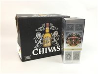 Lot 107 - A LOT OF SIX BOTTLES OF CHIVAS REGAL 12 YEARS OLD