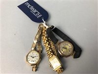 Lot 49 - A LOT OF TWO LADIES GOLD WATCHES AND ANOTHER (3)