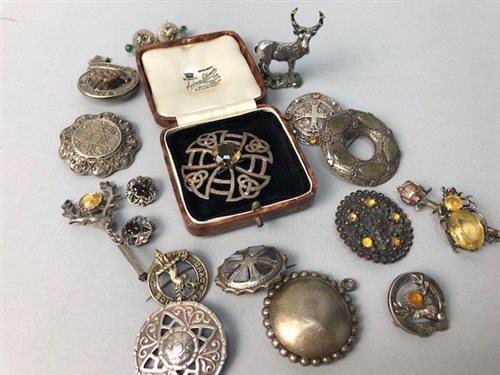 Lot 52 - A LOT OF SCOTTISH SILVER BROOCHES