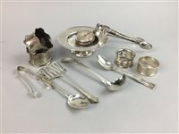 Lot 54 - A LOT OF SILVER AND SILVER PLATE