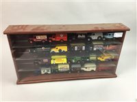 Lot 125 - A LOT OF TWO CASED DISPLAYS OF MODEL CARS