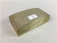 Lot 255 - AN ART DECO SILVER CIGARETTE BOX